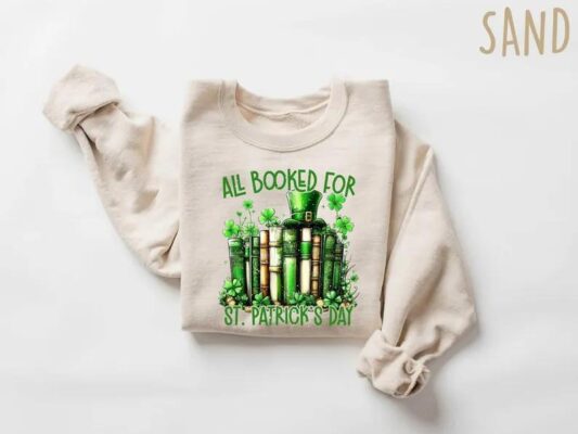 All Booked St. Patrick's Day Sweatshirt