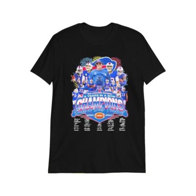 Buffalo Bills 5 Years In A Row AFC Champions Shirt