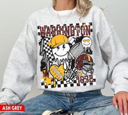 Checkered Washington Football Sweatshirt