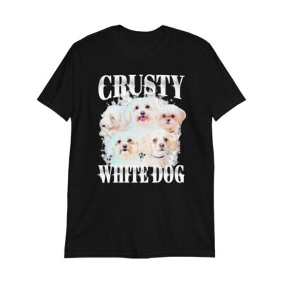 Crusty White Dog Shirt Quirky Style for Pet Lovers