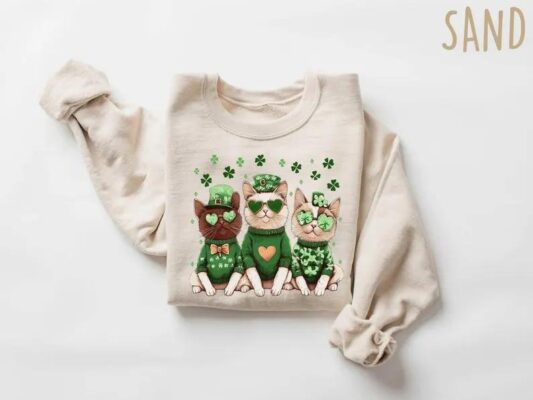 Cute Cat St Patricks Shirt