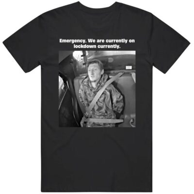 Daniel Larson Arrested Cop Car Shirt