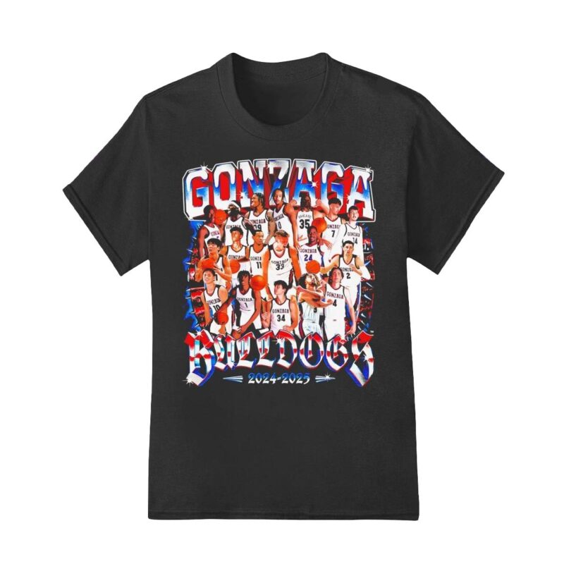 Gonzaga Bulldogs basketball 24-25 team shirt