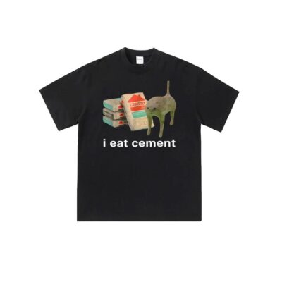 I eat cement cat meme shirt