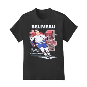 Jean Beliveau Montreal Canadiens NHL hockey shirt