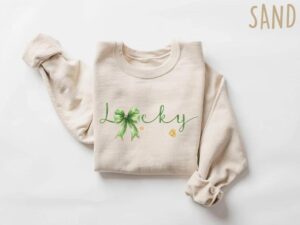 Lucky Sweatshirt Cute Shamrock Shirt