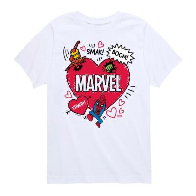 Marvel Valentine Heart Shirt