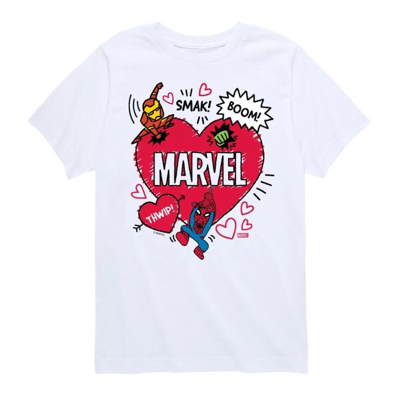 Marvel Valentine Heart Shirt