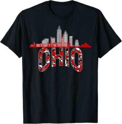 Ohioan State of Ohio Camo Graphic Designs Shirt