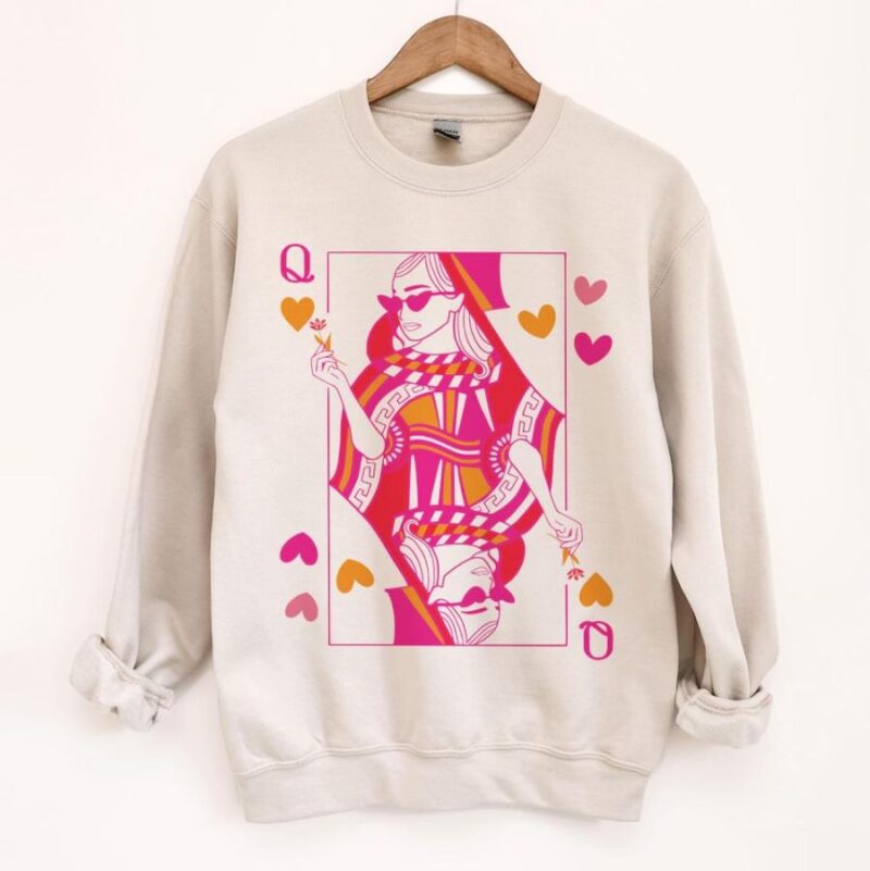 Queen Playing Card Sweatshirt