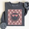 Retro Valentines XOXO Smiley Sweatshirt