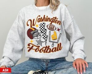 Retro Washington Football Crewneck Shirt