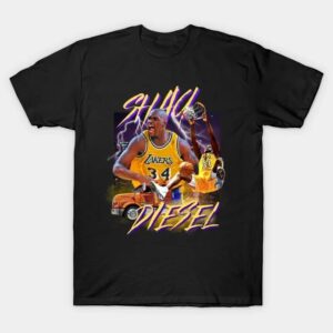 Shaquille ONeal Shaq Diesel Lakers Retro Shirt