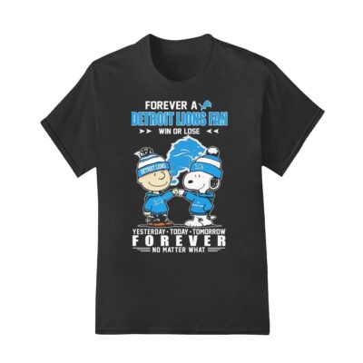 Snoopy Peanuts forever a Detroit Lions fan shirt