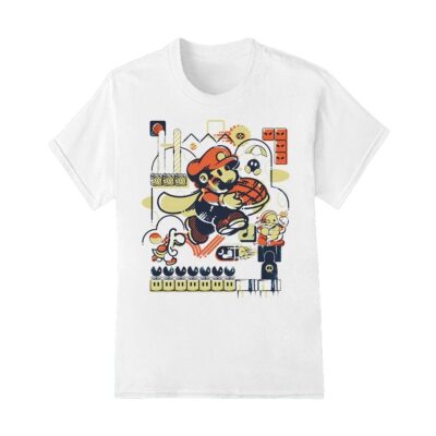 Super Mario games athletic acrobatics shirt