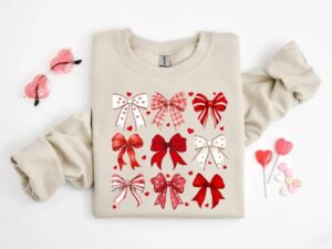 Valentine's Day Bow Sweatshirt