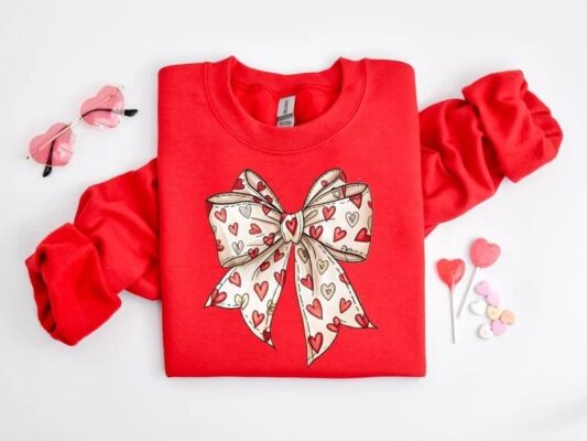 Valentine's Day Coquette Bow shirt