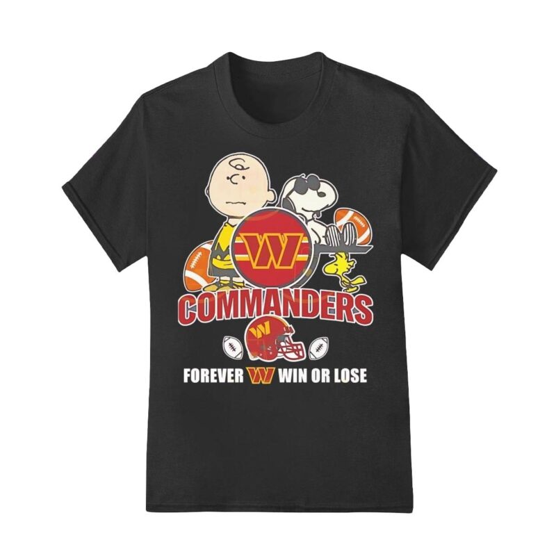 Washington Commander X Peanuts forever shirt