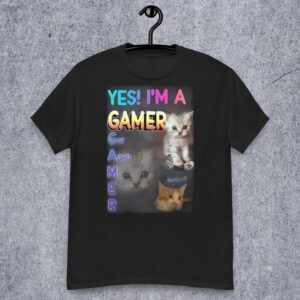 YES Im a Gamer Funny Cat Meme shirt