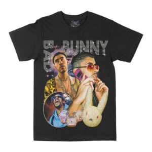 Bad Bunny Bling Graphic Tee Shirt