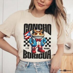 Concho 100% Boricua Puerto Rico Shirt