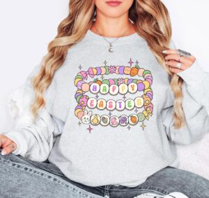 Kids Easter Shirt Easter Friendship Bracelet Sweatshirt