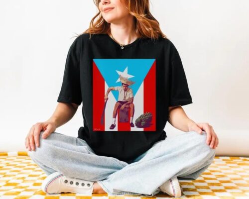 Puerto Rico Flag Bad Bunny Fan Art Shirt