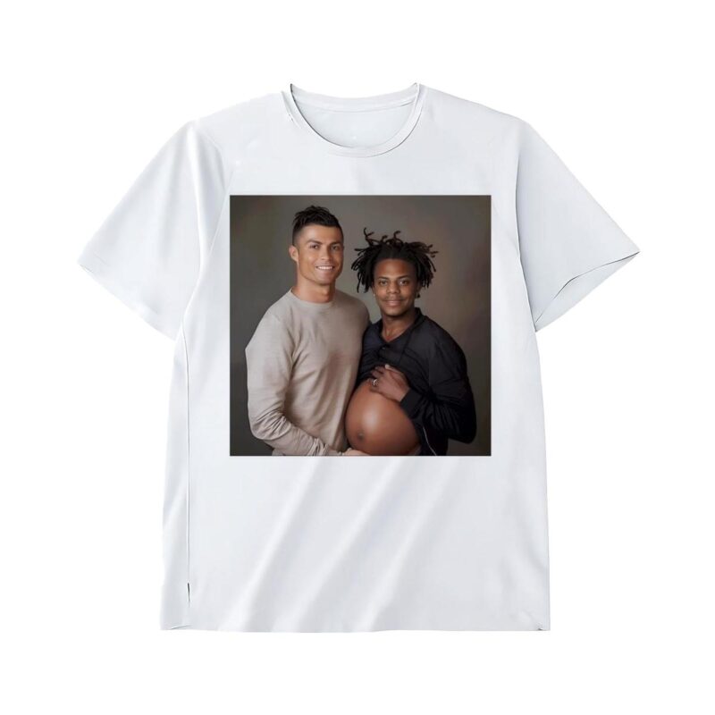 Ronaldo and iShowSpeed pregnant shirt