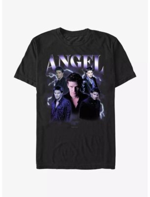 Buffy The Vampire Slayer Angel Retro Montage T-Shirt 2 Buffy The Vampire Slayer Angel Retro Montage T-Shirt