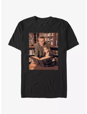 Buffy The Vampire Slayer Buffy Book Portrait T-Shirt 2 Buffy The Vampire Slayer Buffy Book Portrait T-Shirt