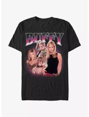 Buffy The Vampire Slayer Buffy Retro Montage T-Shirt 2 Buffy The Vampire Slayer Buffy Retro Montage T-Shirt