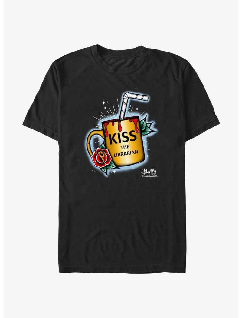 Buffy The Vampire Slayer Kiss The Librarian T-Shirt