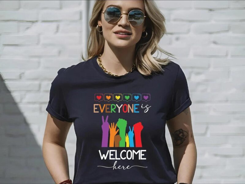 Everyone Is Welcome Here LGBT Shirt