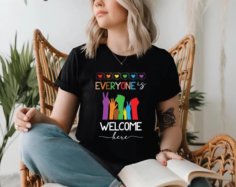 Everyone Is Welcome Here LGBT Shirt