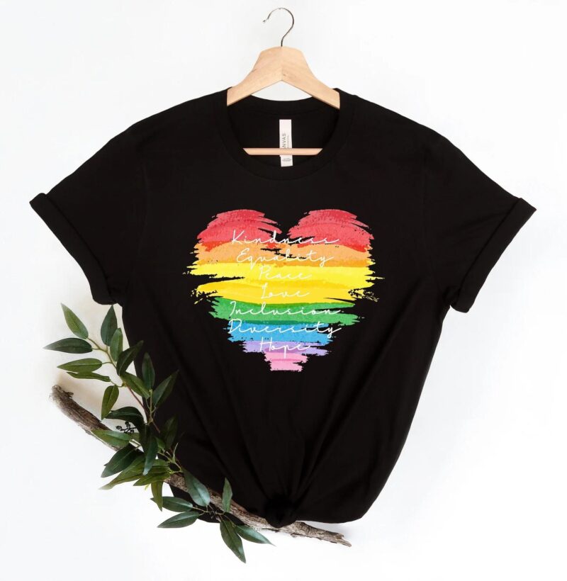 Kindness Equality Peace Love Inclusion Diversity Hope shirt
