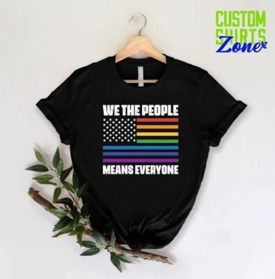 Lgbt Pride Parade We The People Means Everyone Shirt 4 LGBT Pride Parade We The People Means Everyone Shirt