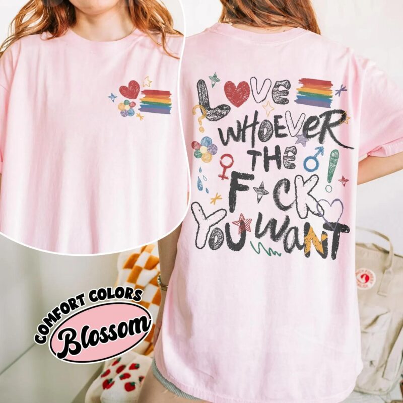 LGBTQ Love Pride Month Love Whoever You Want Shirt